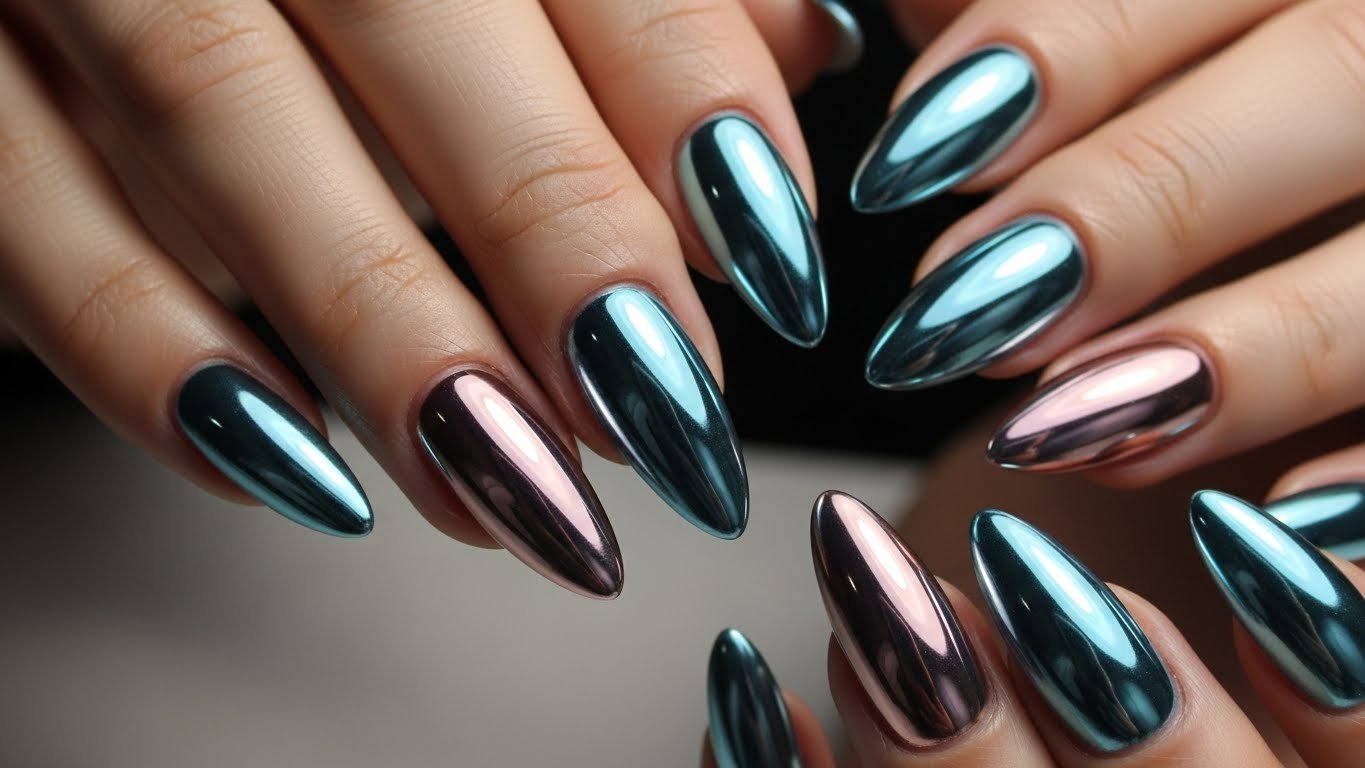  Chrome & Mirror Shine Nails