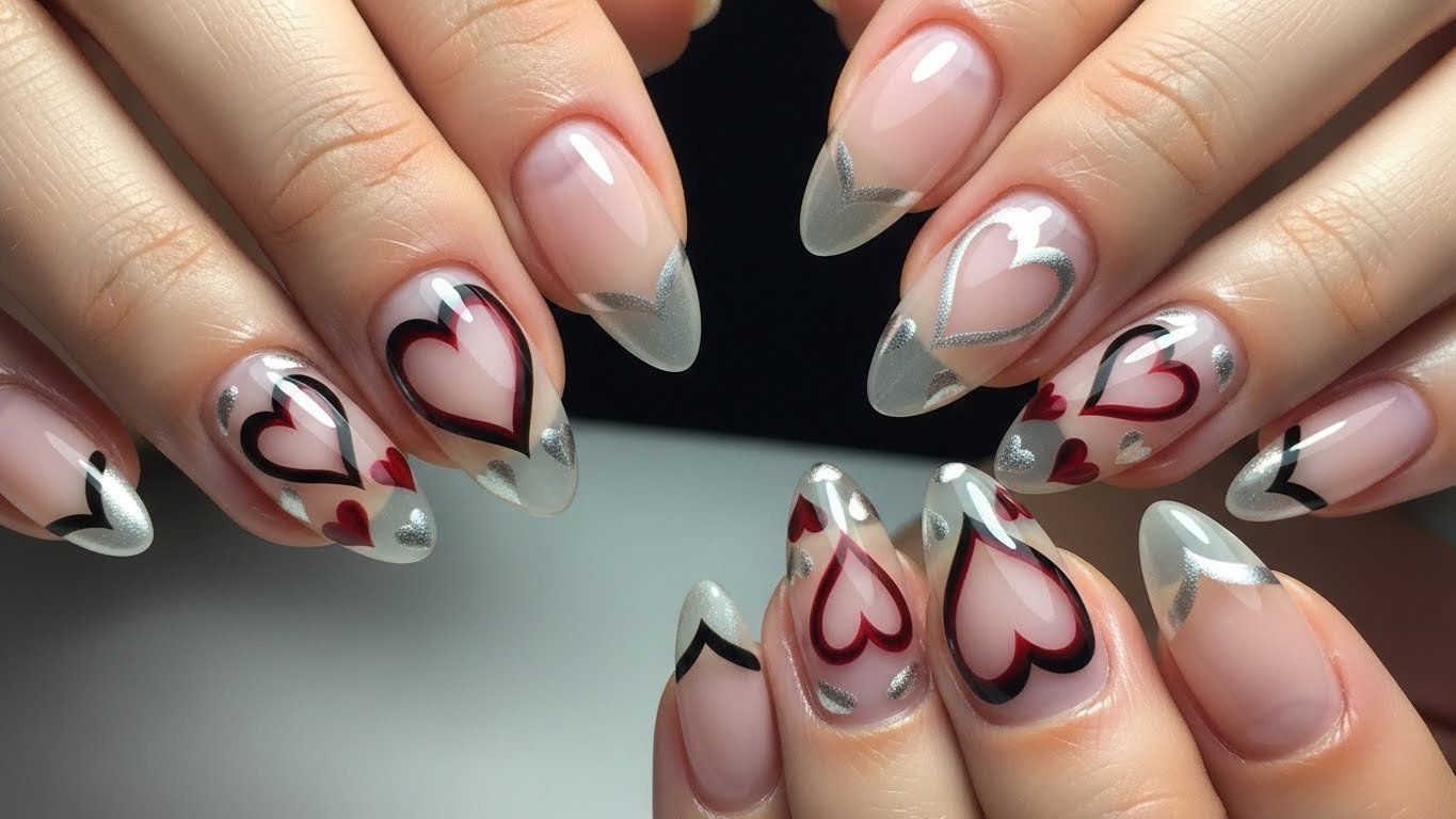 Negative Space Hearts