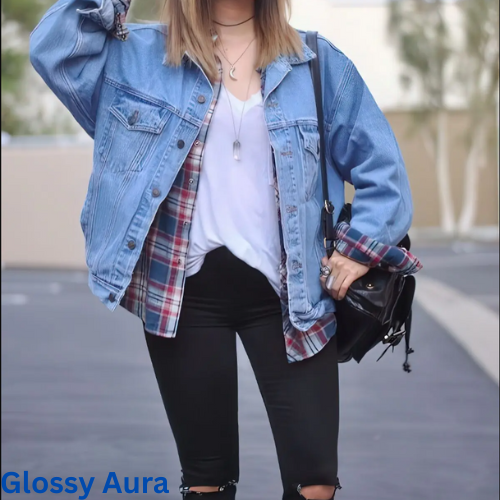 Plaid Flannel and Distressed Denim