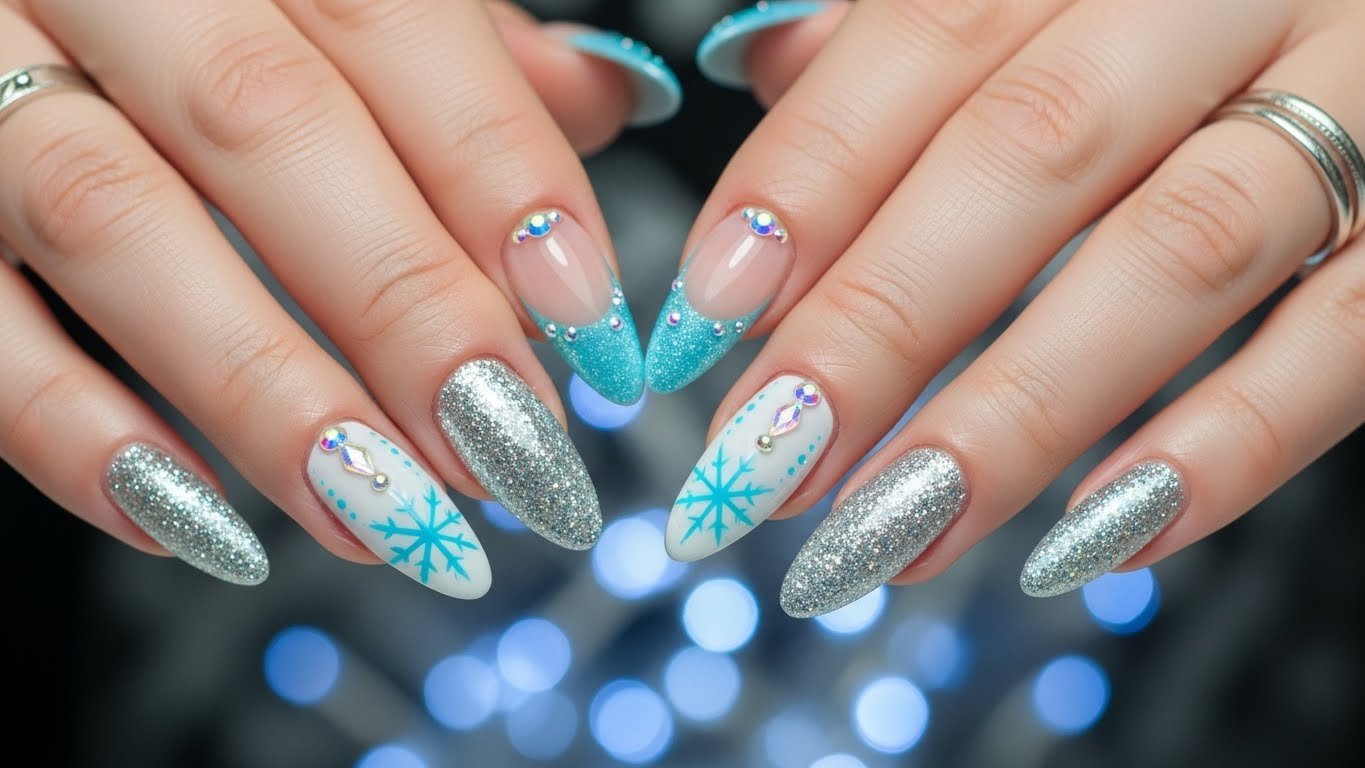 Silver, White & Ice Blue