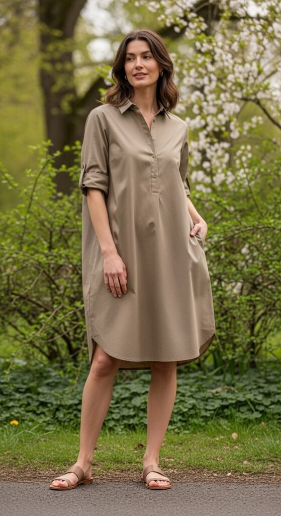 Casual Shirt Dress Styled Simply