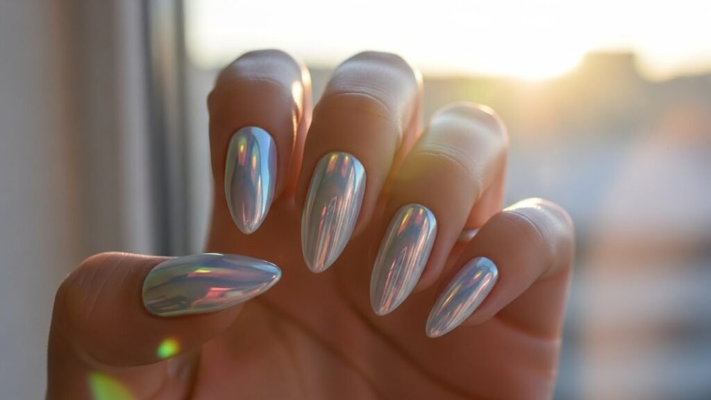 Holographic White Chrome
