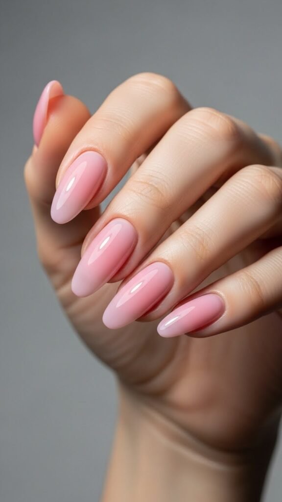 Jelly Pink Valentine Nails