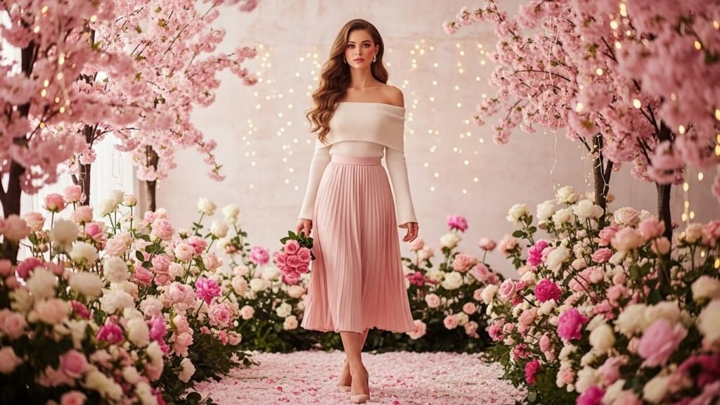 Off-Shoulder Knit Top