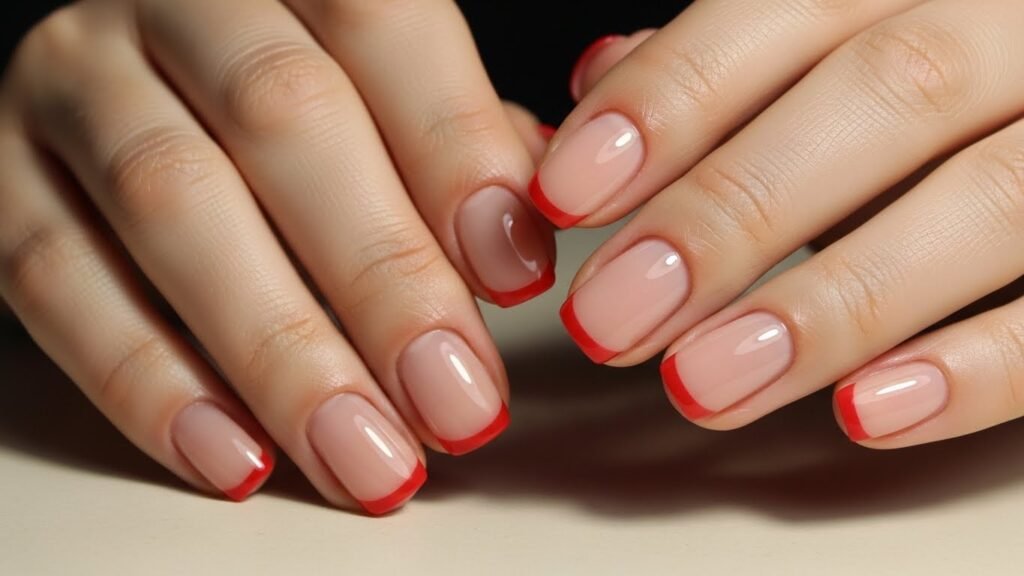 Red French Micro Tips