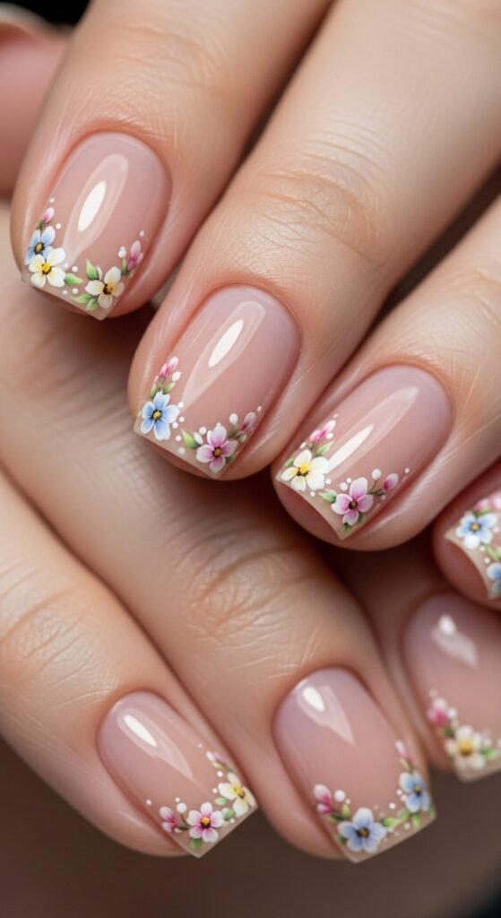 Soft Green Nails Inspired by Nature