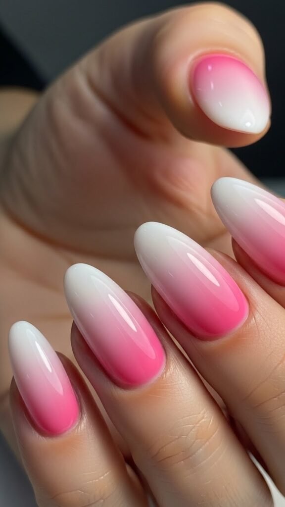 Valentine Ombre Nails