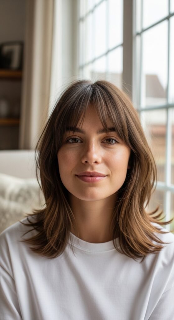 Curtain Bangs with Modern Hair Styles