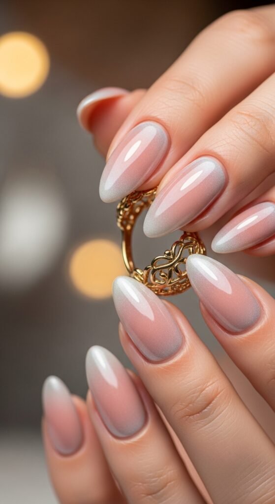 Almond Pink Acrylic Nails