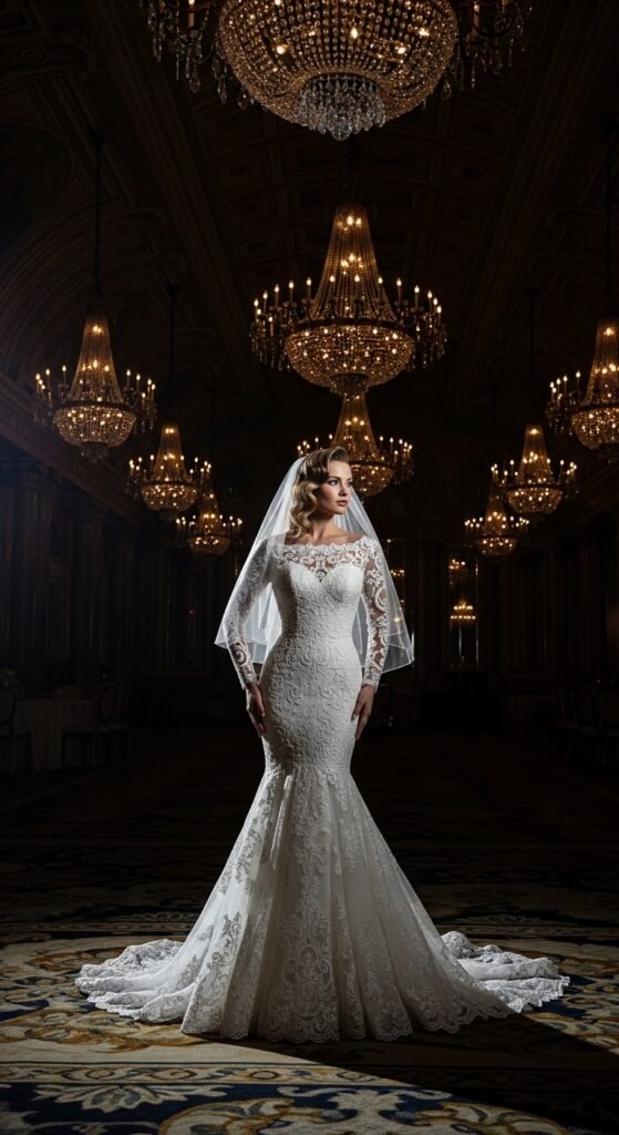 Mermaid Wedding Dresses with Sleeves