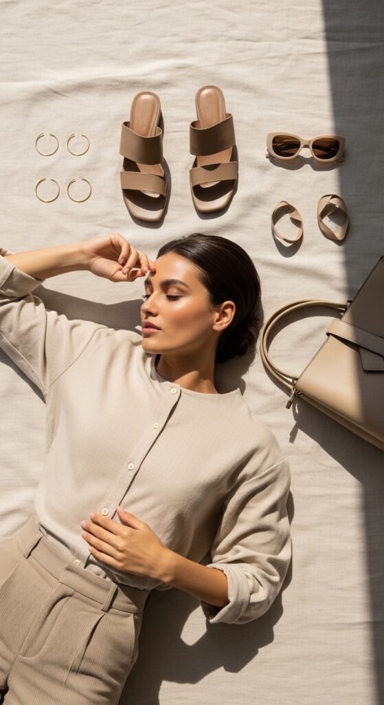 Minimal Accessories with Clean Outfits