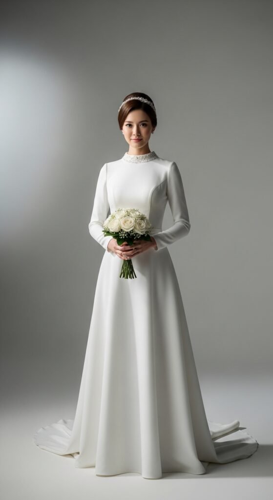 Modest Wedding Dresses with Sleeves