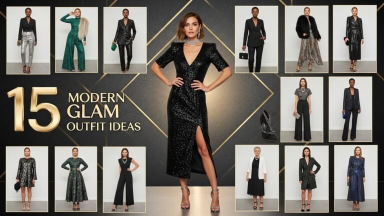 15 Modern Glam Outfit Ideas That Instantly Elevate Your Look Glossy Aura