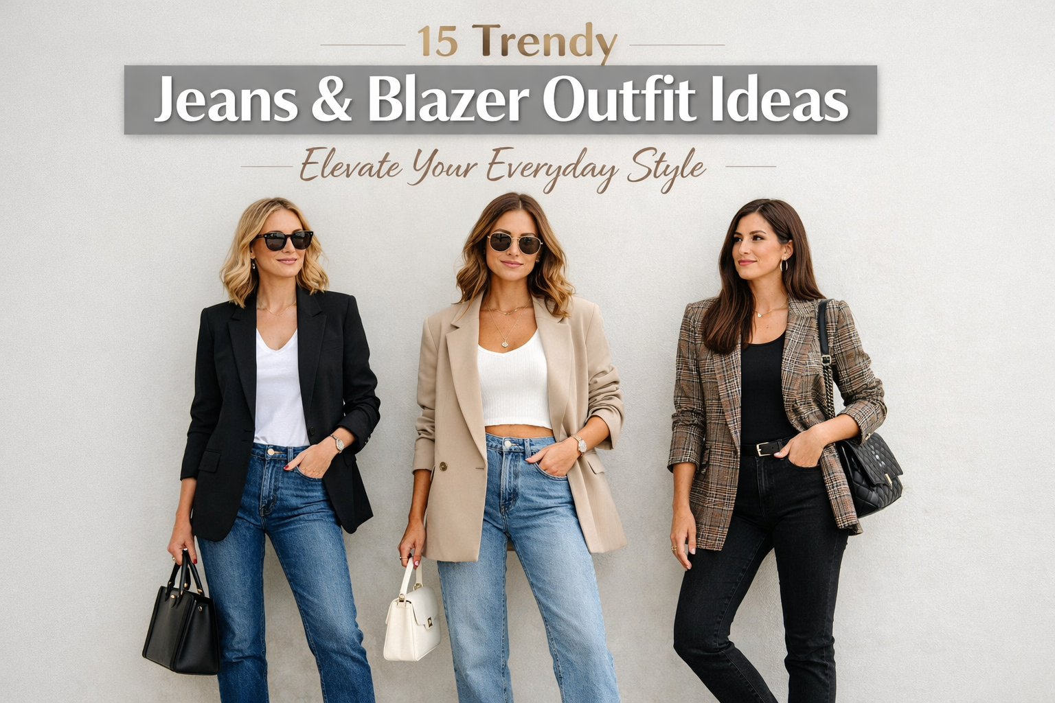 jeans and blazer outfit