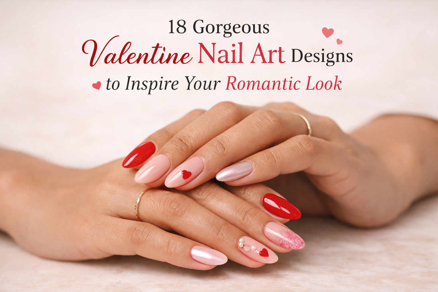 Valentine Nail Art
