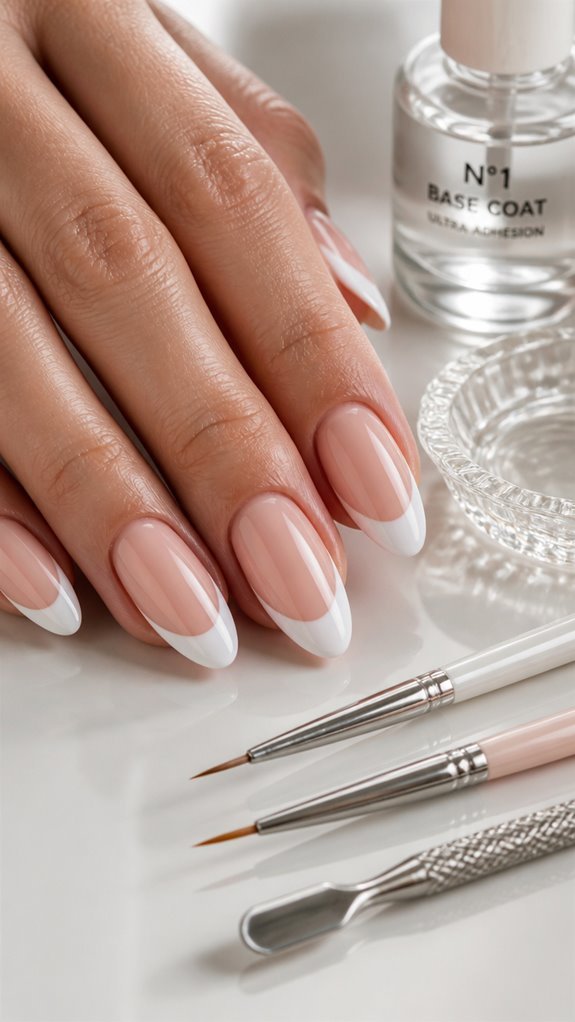 almond french nails essentials
