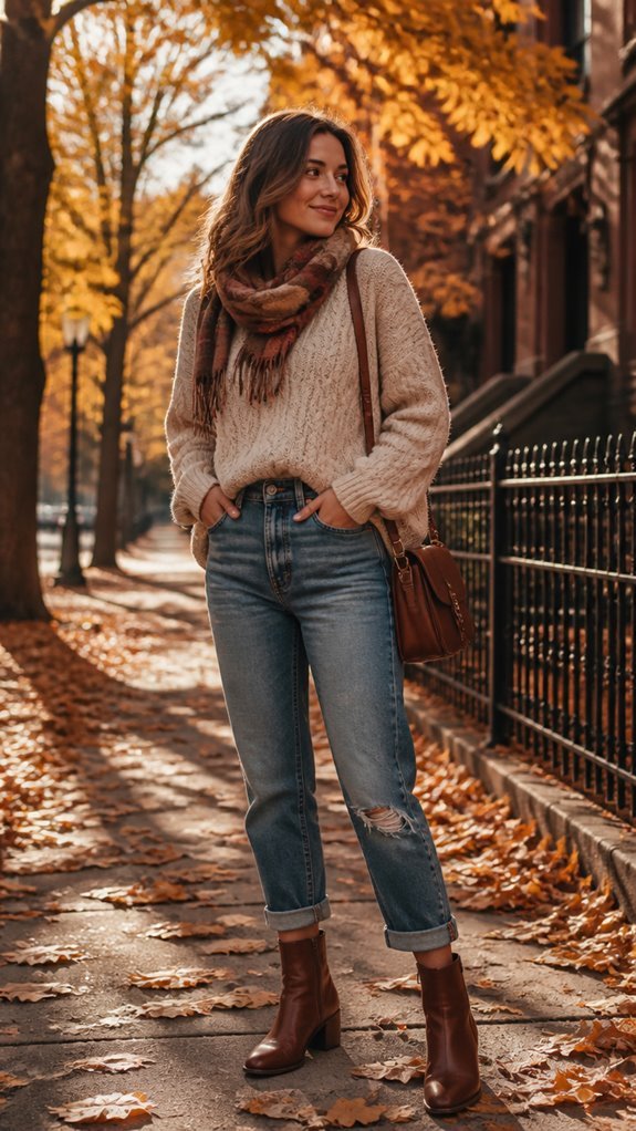 chic oversized sweater styling