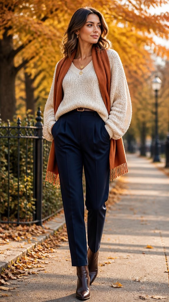 chic oversized sweater styling