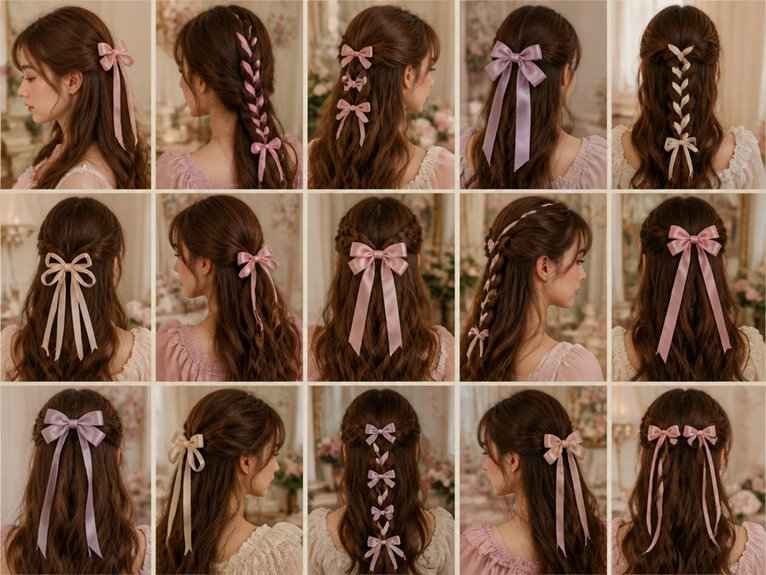 coquette ribbon hairstyles collection