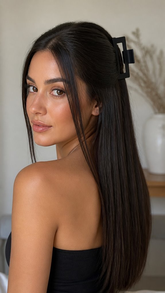 creative half up styles