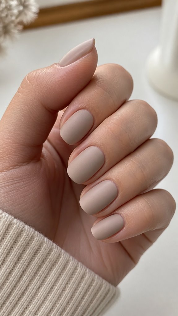 easy diy neutral nail designs