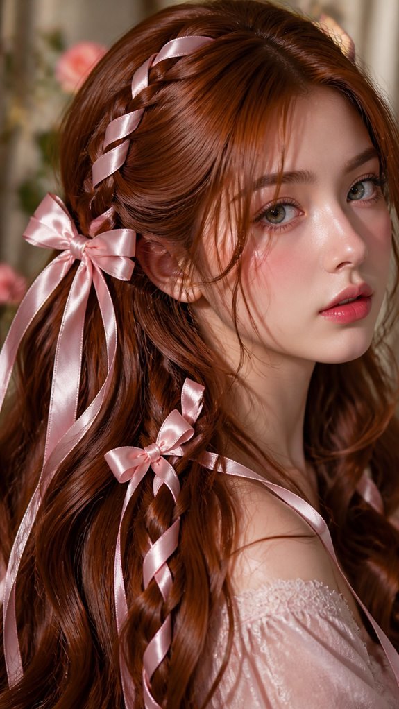 effortless ribbon hairstyle maintenance