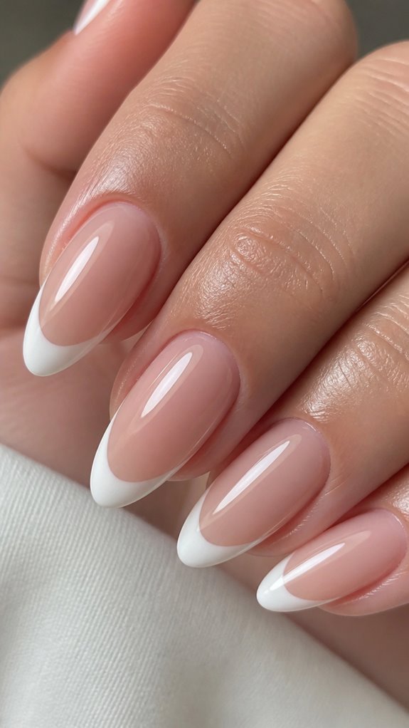 elegant elongated almond nails