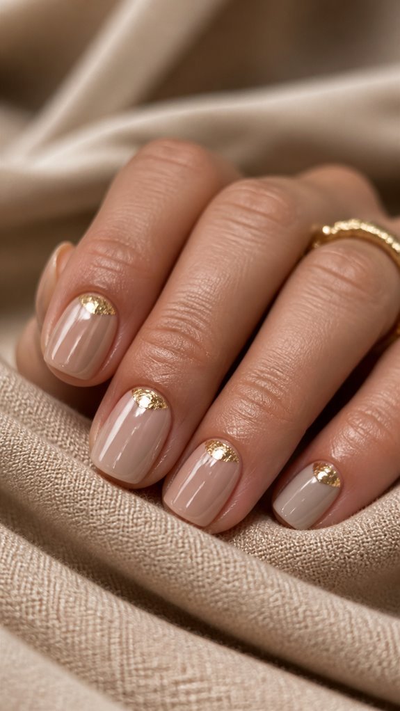 elegant nude nail designs