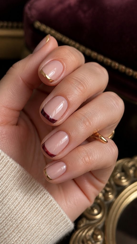 elegant shades for short nails