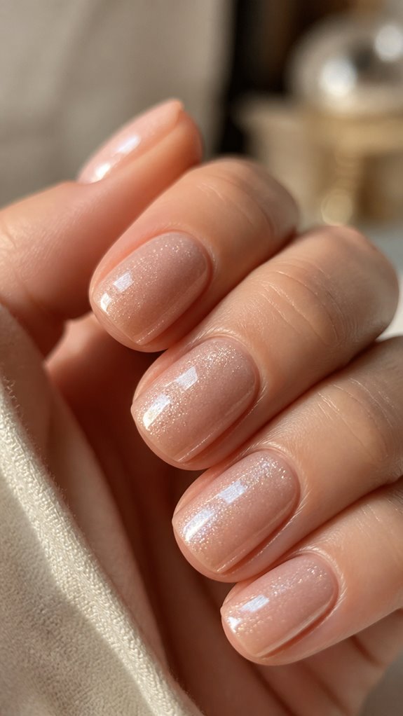 elegant sheer nail finish