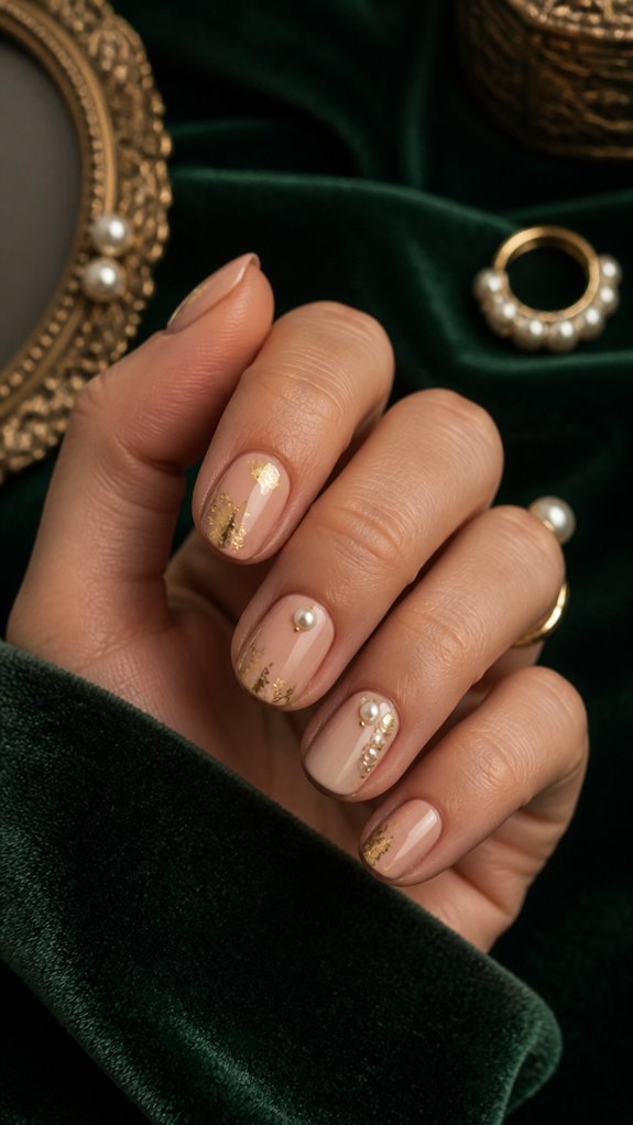 elegant understated nail embellishments