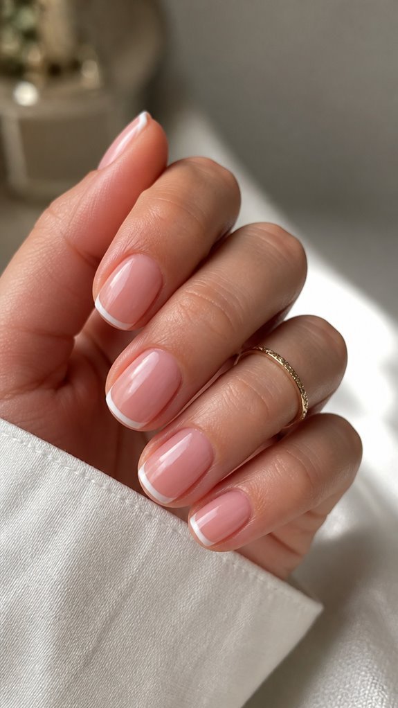 elevate micro french nails