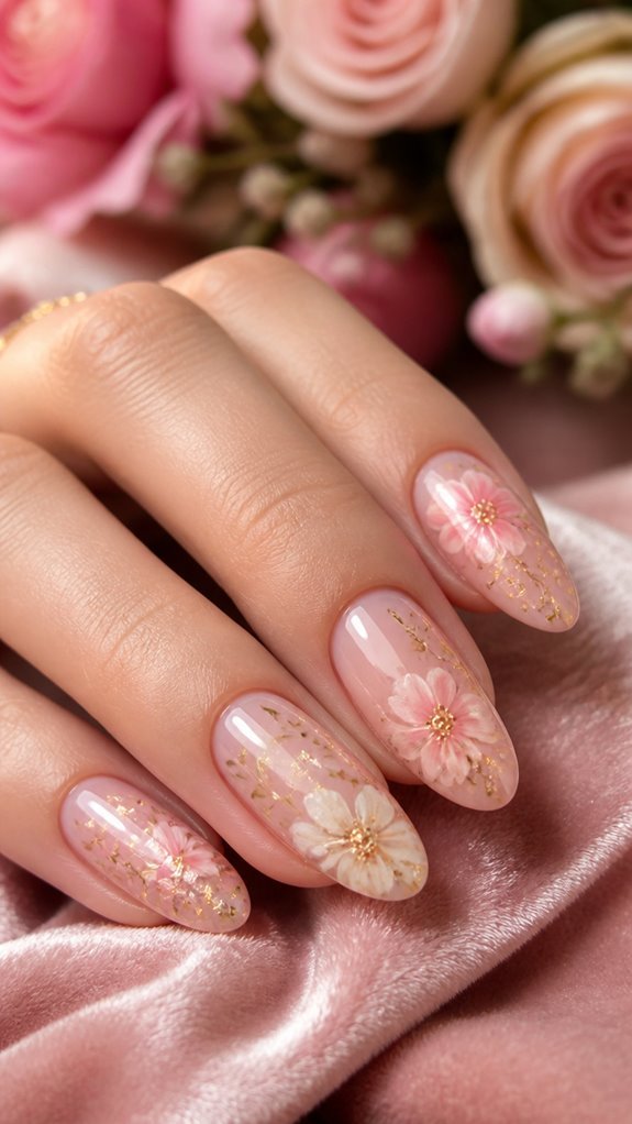 flawless romantic nail design