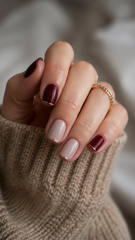 polished short nail care