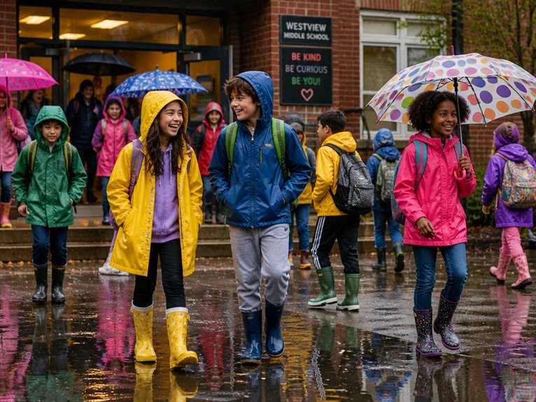 quick rainy day outfits