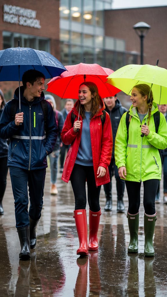 rainy day outfit solutions