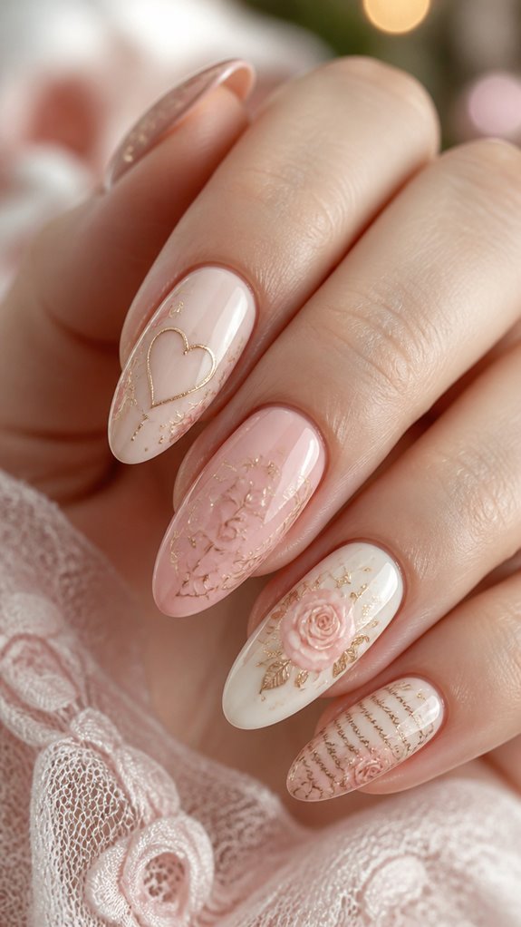 romantic nail art expressions