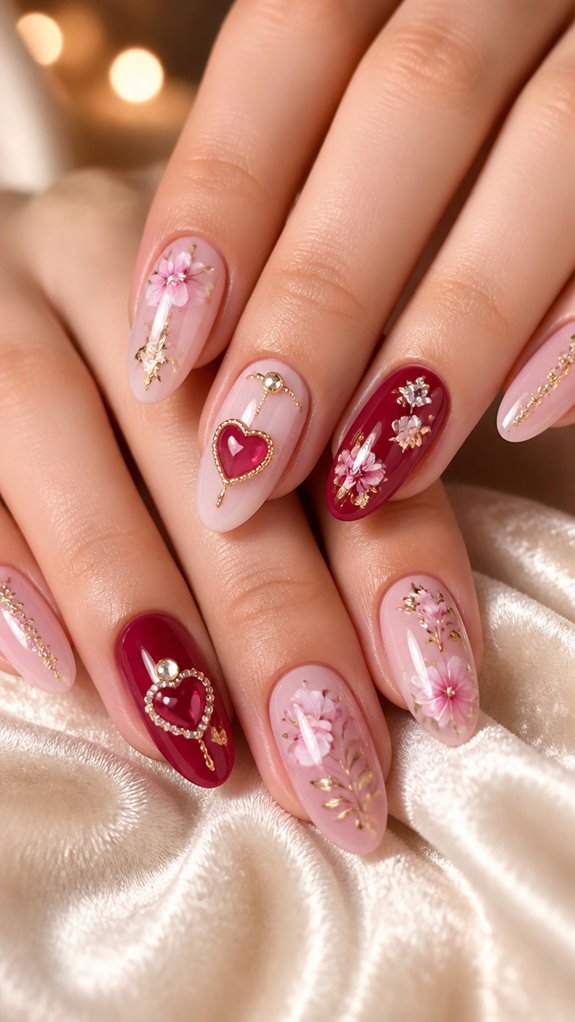romantic nail styles for occasions