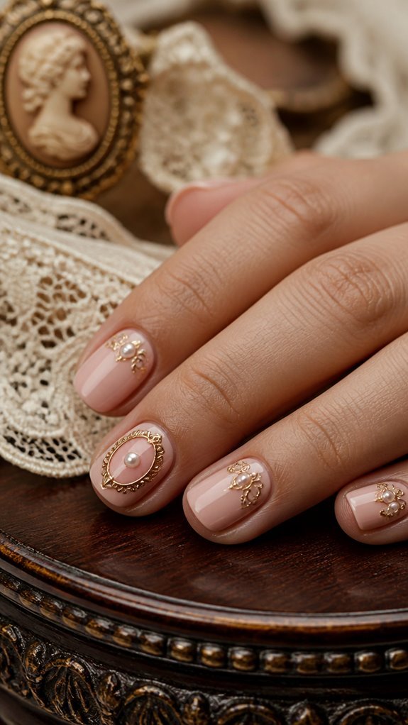 timeless vintage nail elegance