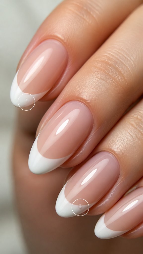 troubleshoot almond french nails